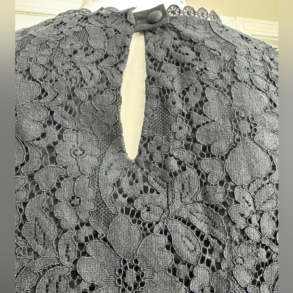 Cabi Black Lace Detail Top Size XS - Picture 7 of 10